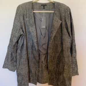 NWT Eileen Fisher Mirage Crinkle Jacquard Coat